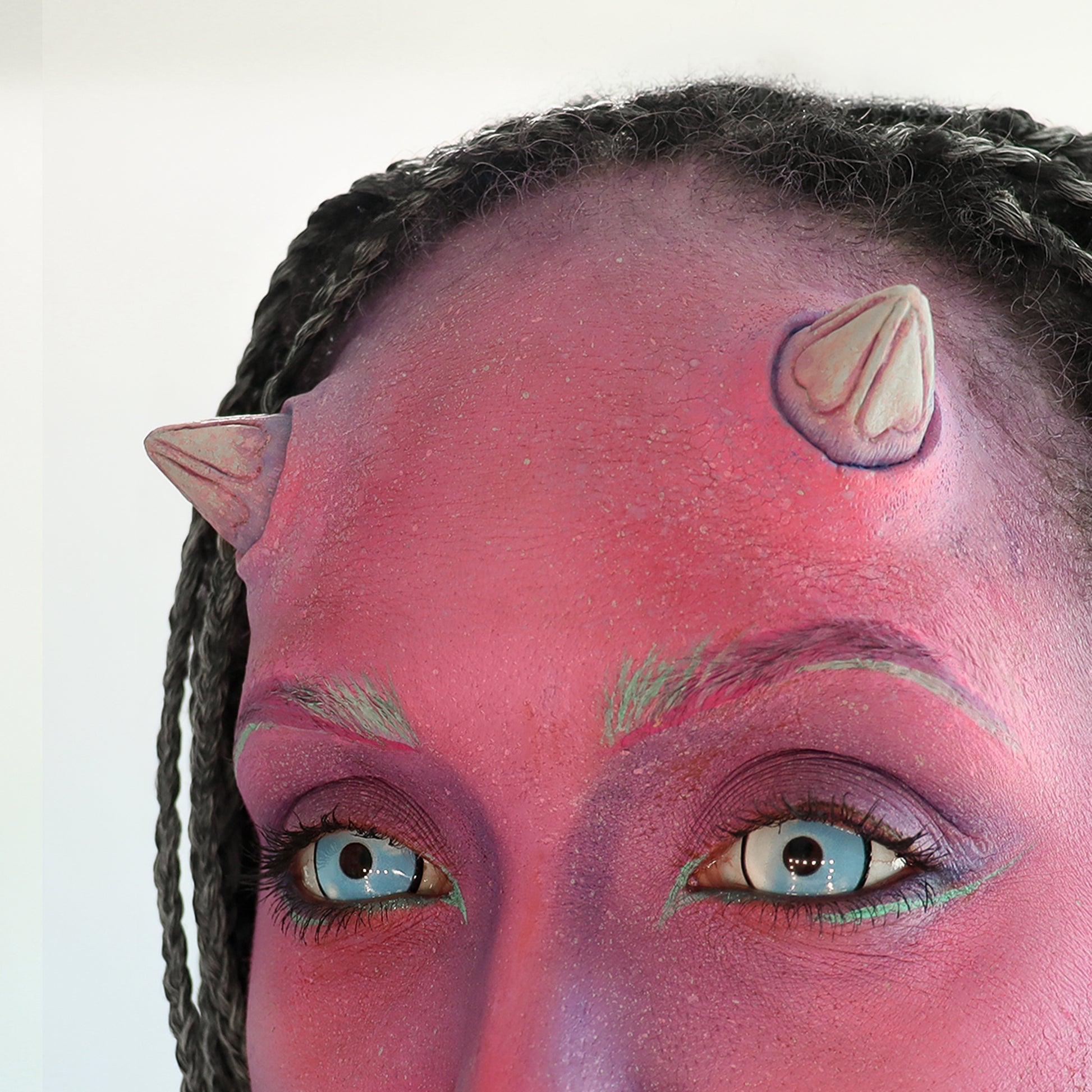 Pair of Silicone Prosthetic Sweetheart Horns